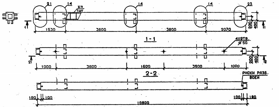 Колонна 4КС 36.108-1-с Серия 1.020.1-2с/89